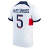 Maglia ufficiale Paris Saint Germain Marquinhos 5 Trasferta 2023-24 per Uomo